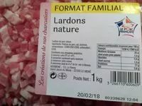 Mängden socker i Lardons de porc nature