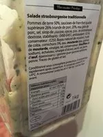 Mängden socker i Salade strasbourgeoise traditionnelle