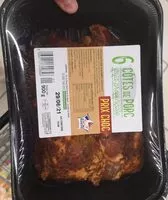 Mängden socker i 6 côtes de porc