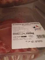 Mängden socker i Côtes de porc