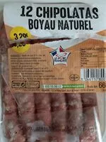 Mängden socker i Chipolatas boyau naturel