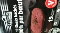 Mängden socker i Steaks hachés 100% pur boeuf