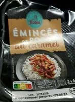 Mängden socker i Émincés de porc au caramel