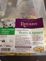 Mängden socker i Cappelletti Ricotta-épinard