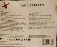 Mängden socker i Tagliatelles fraiches