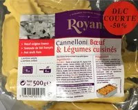 Mängden socker i Canelloni Boeuf & légumes cuisinés