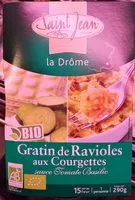 Mängden socker i Gratin de Ravioles aux Courgettes sauce Tomate Basilic