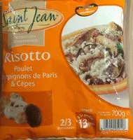 Mängden socker i Risotto poulet champignons de paris et cèpes