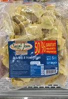 Mängden socker i Ravioli 4 fromages (50% gratuit)