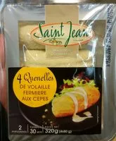 Mängden socker i 4 Quenelles de volaille fermière aux cèpes