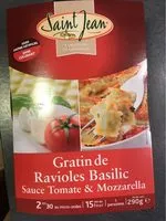 Mängden socker i Gratin de ravioles basilic
