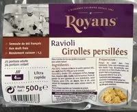 Mängden socker i Ravioli girolles persillées