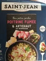 Mängden socker i Nos pâtes perles Poitrine Fumée et Artichaut au Parmesan