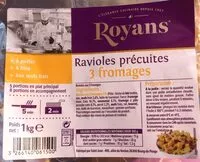 Mängden socker i Ravioles précuites 3 fromages