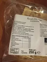 Mängden socker i Ravioli 3 Fromages