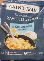 Mängden socker i Ravioles à poêler au chèvre affiné ciboulette