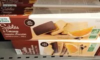 Mängden socker i Sablés à l'orange nappés chocolat
