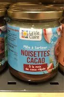 Mängden socker i Pâte à tartiner Noisettes Cacao Noix de coco