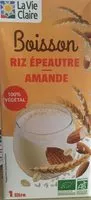 Mängden socker i Boisson riz épeautre amande