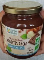 Mängden socker i Pâte à tartiner noisettes cacao sans lactose