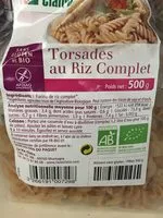 Mängden socker i Torsades au riz complet