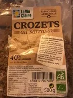Mängden socker i Crozets au sarrasin