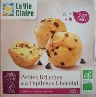 Mängden socker i Petites brioches aux pépites de chocolat