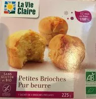 Mängden socker i Petites brioches pur beurre sans gluten