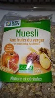 Mängden socker i Muesli aux Fruits du Verger et Morceaux de Dattes