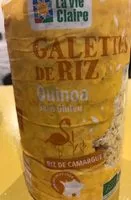 Mängden socker i Galettes de riz quinoa