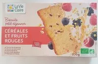 Mängden socker i Biscuits petit déjeuner céréales et fruits rouges