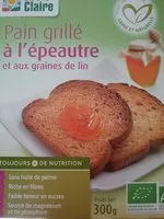 Mängden socker i Pain grillé à l épeautre et aux graines de lin