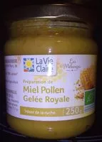 Mängden socker i Préparation de miel pollen gelée royale bio