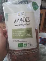 Mängden socker i Amandes décortiquées