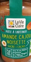 Mängden socker i Pâte à tartiner Amande cajou noisette