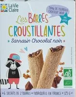 Mängden socker i Les barres croustillantes - Sarrasin chocolat noir