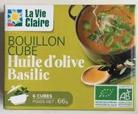 Mängden socker i Bouillon Cube Huile d'olive Basilic
