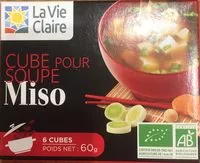 Mängden socker i cube pour soupe miso