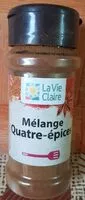 Mängden socker i Mélange Quatre épices