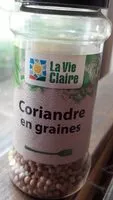 Mängden socker i Coriandre en graines
