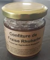 Mängden socker i Confiture de fraise rhubarbe
