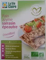 Mängden socker i Pain azyme sarrasin épeautre