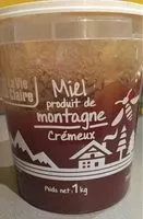 Mängden socker i Miel produit de montagne crémeux