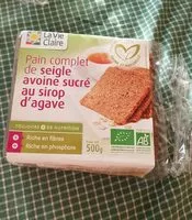 Mängden socker i Pain complet de seigle avoine sucré  au sirop d'agave