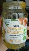 Mängden socker i Purée Mangues Rhubarbe