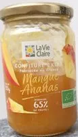 Mängden socker i Confiture extra Mangue Ananas