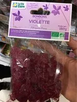 Mängden socker i Bonbon violette