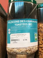 Mängden socker i Flocons 5 céréales toastés