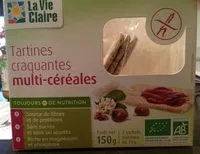 Mängden socker i Tartines craquantes multi-cereales