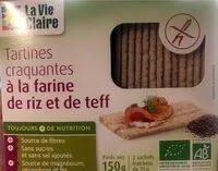Mängden socker i Tartines craquantes Riz et Teff